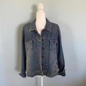 St. Johns Bay Jean Jacket with Cuffed Sleeves XL
